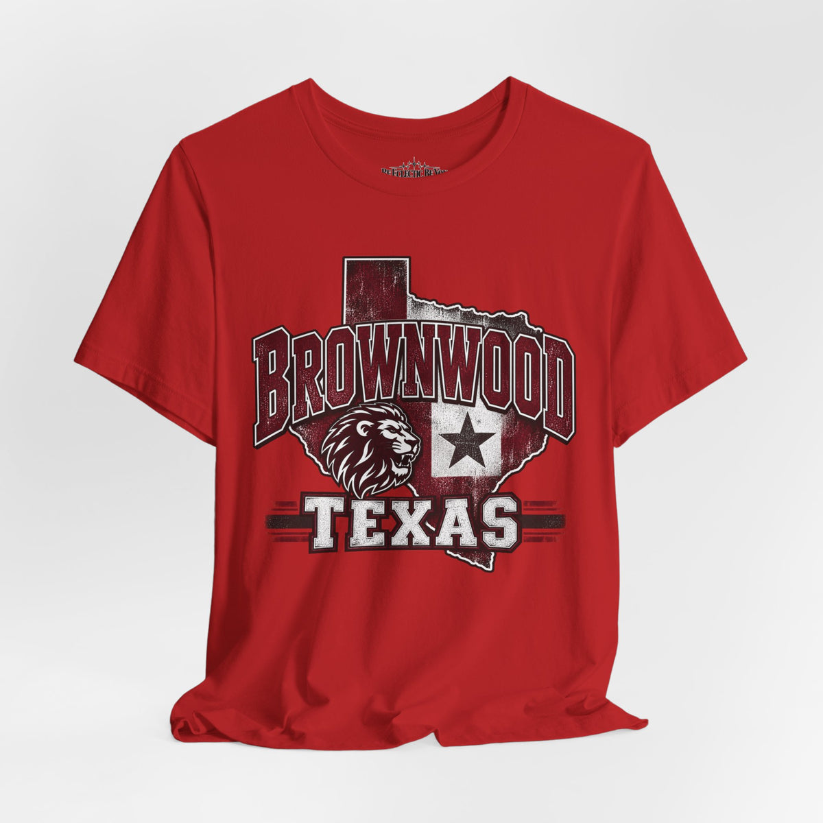 Brownwood Texas Lion Star Graphic T-Shirt