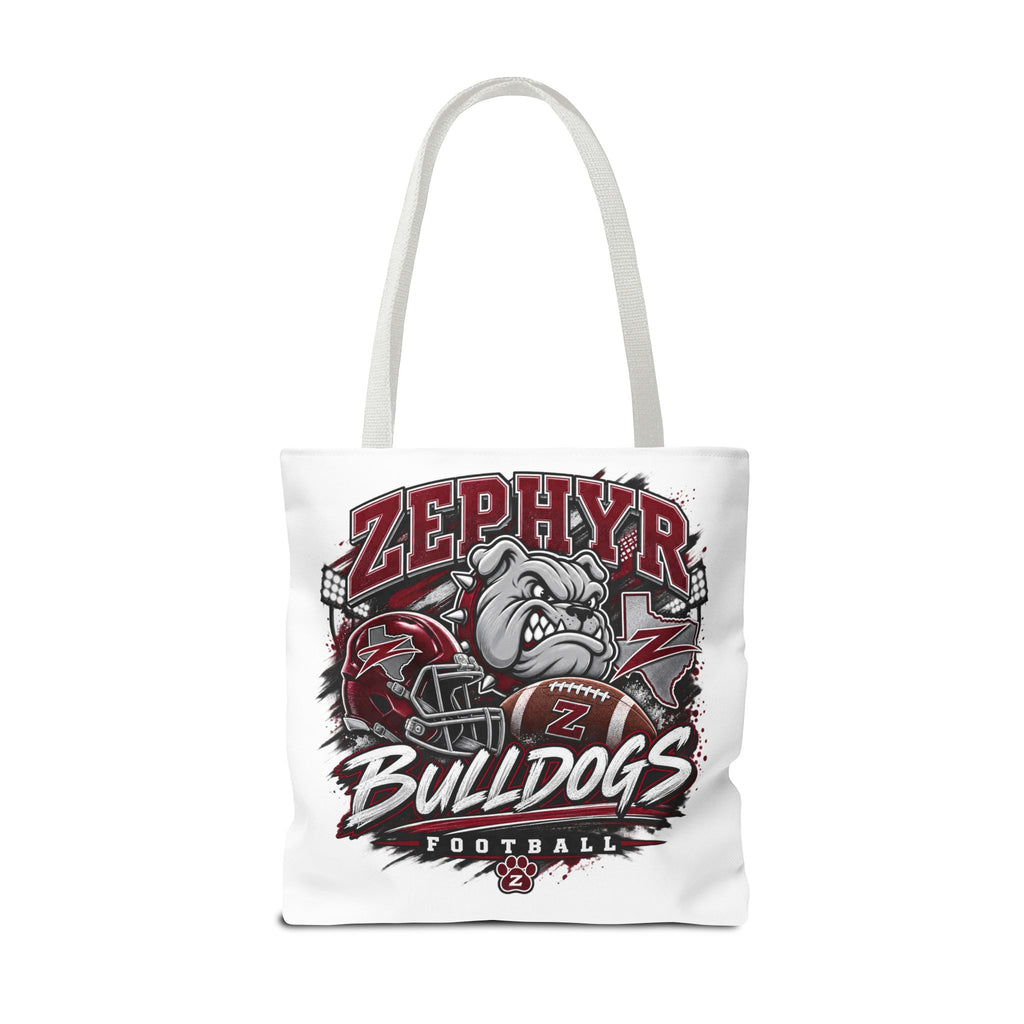 Bulldogs Football Tote Bag — Zephyr Mascot Collegiate Game Day Tote