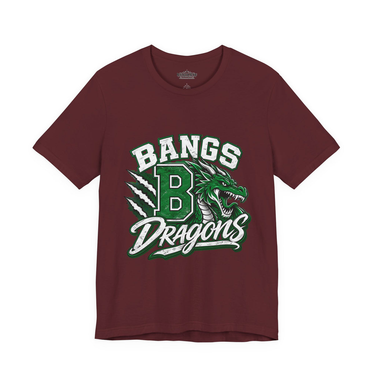 Bangs Dragons Vintage Mascot Graphic T-Shirt