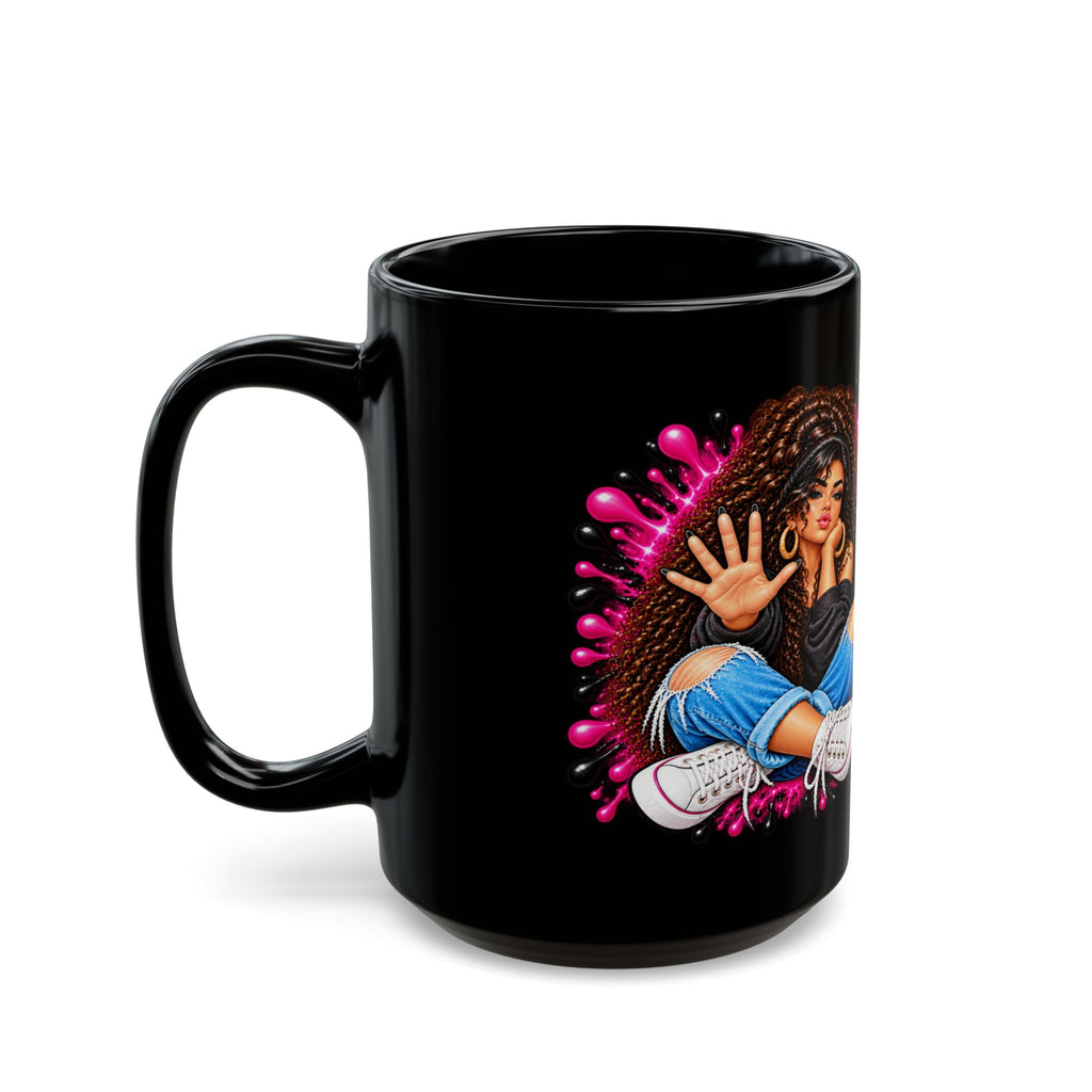 "Don't Look at Me, Don't Talk to Me, Don't Touch Me" Bold Afrocentric Graphic
