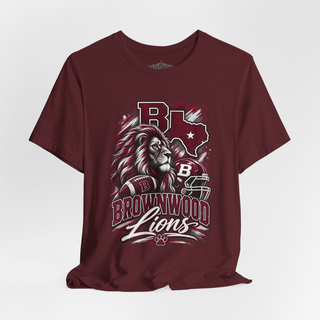 Brownwood Lions Mascot Graphic T-Shirt