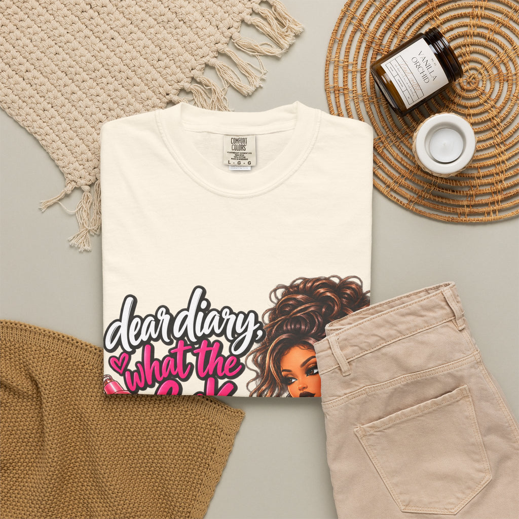 Diary Tee — “Dear Diary, What the F***” Graphic T-Shirt
