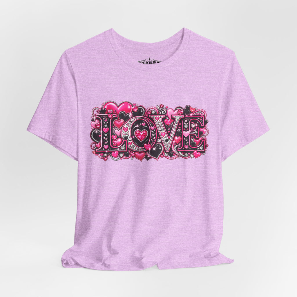 Love Graphic T-Shirt – Romantic Pink Valentine’s Day Tee
