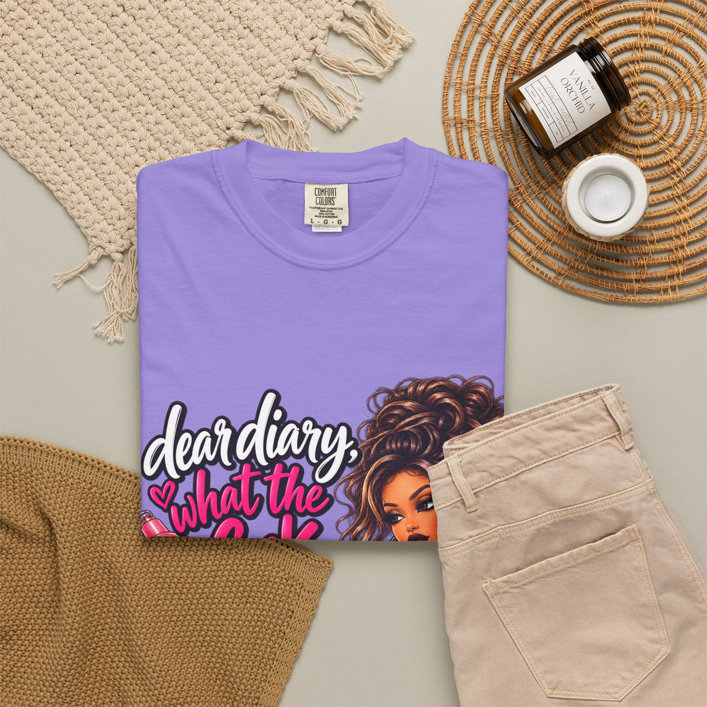 Diary Tee — “Dear Diary, What the F***” Graphic T-Shirt