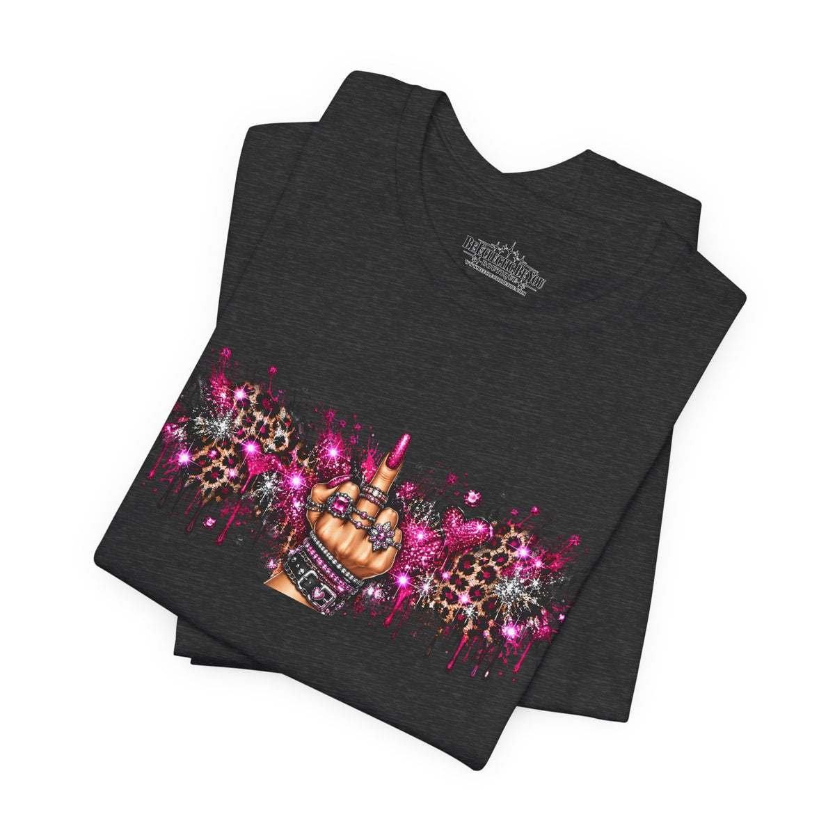 Colorful Rude Finger Graphic Tee