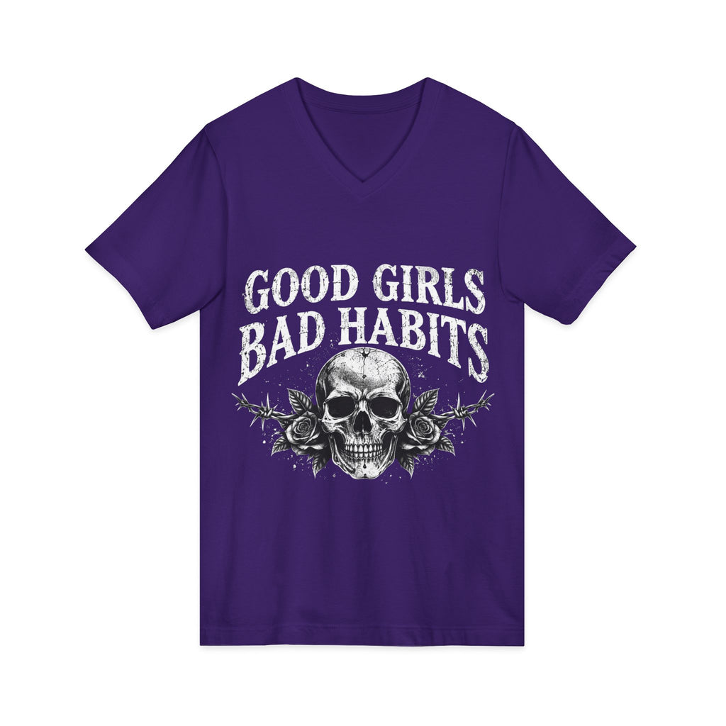 Unisex Jersey Short Sleeve V-Neck Tee