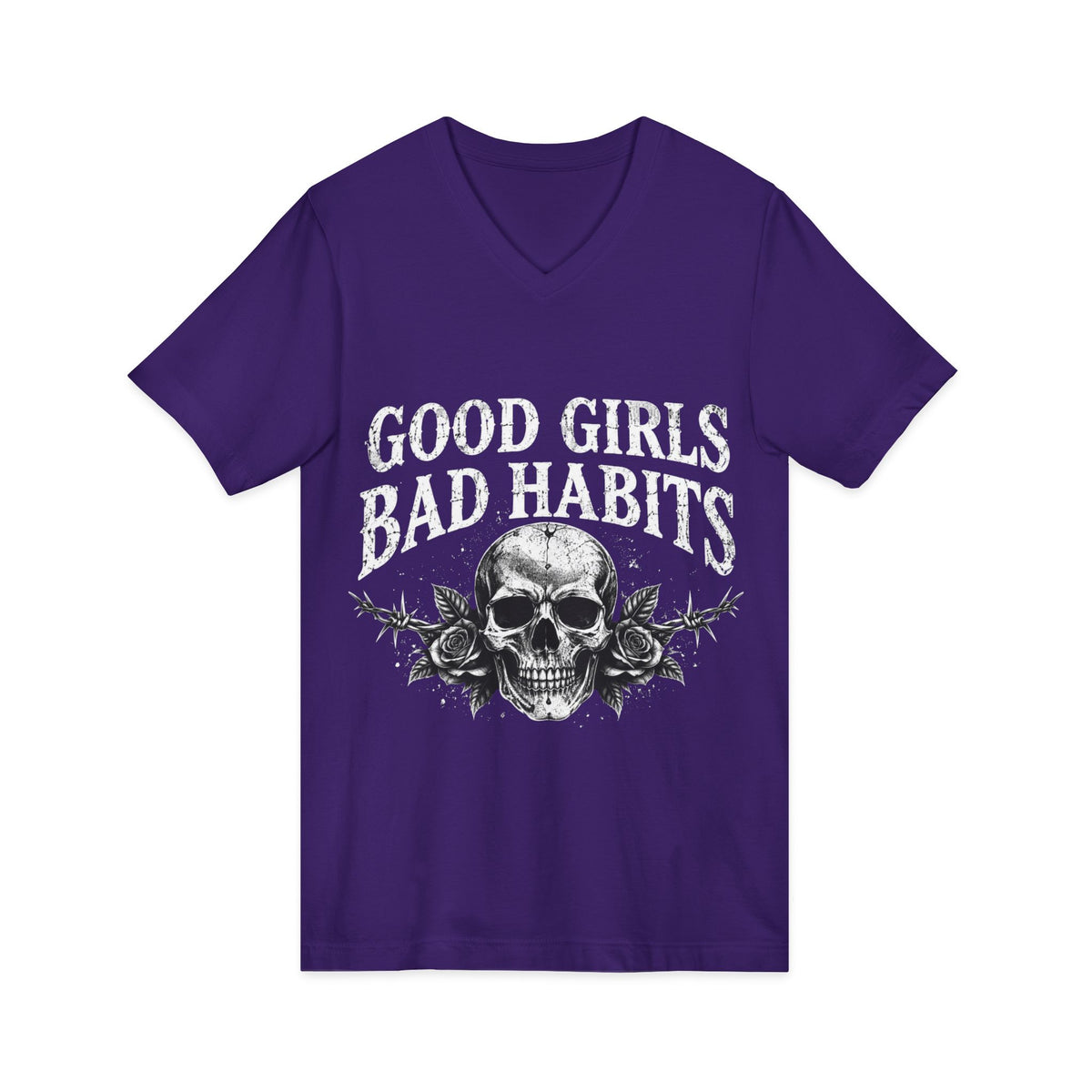 Unisex Jersey Short Sleeve V-Neck Tee