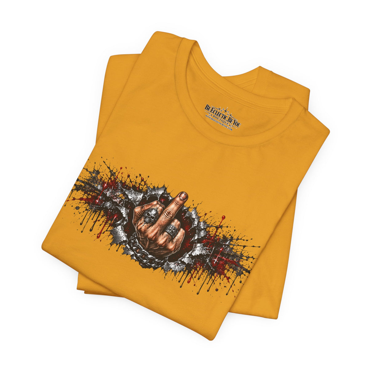 Rock On Hand Gesture Graphic T-Shirt