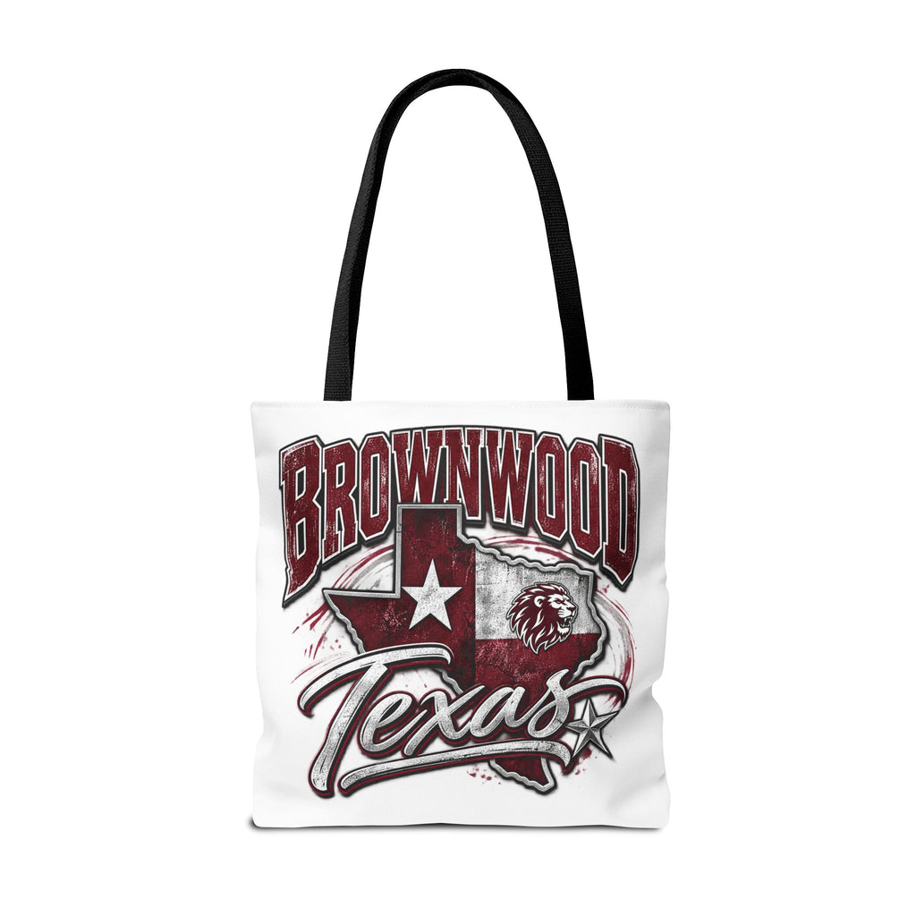 Brownwood Texas Tote Bag – Vintage State Pride AOP Canvas Tote