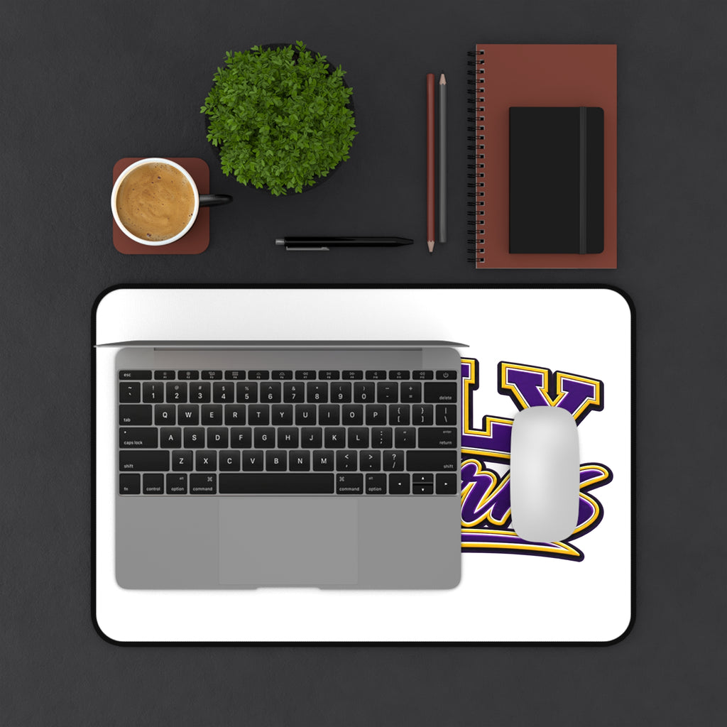 Early Longhorns Desk Mat — Purple & Gold Gaming/Office Mousepad