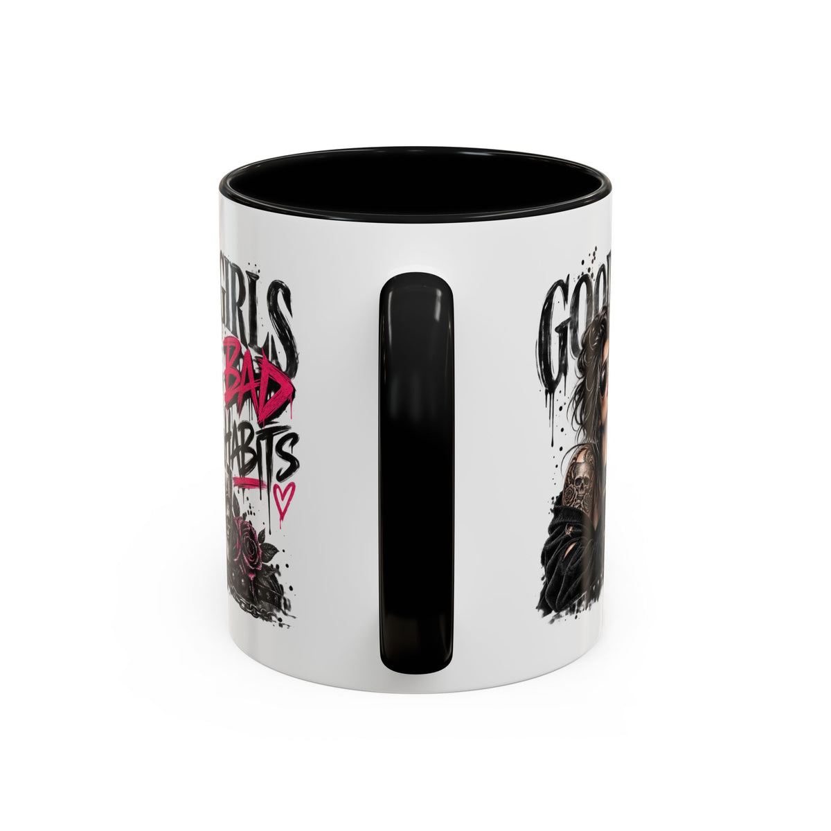Good Girls Bad Habits Skull & Crown Mug