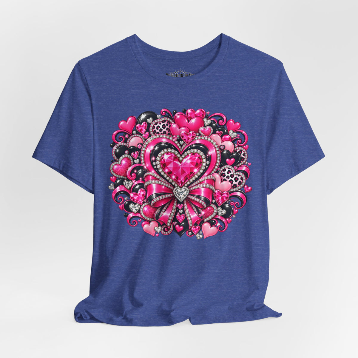 Pink Heart Valentine’s Day Graphic T-Shirt