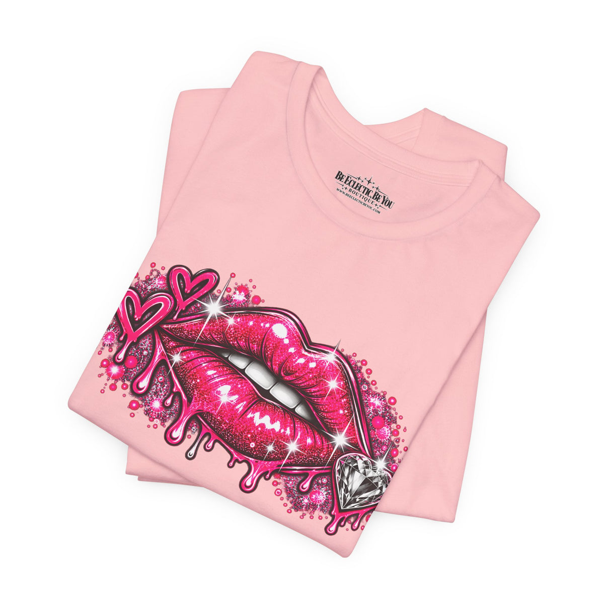 Sparkly Pink Lips Graphic Tee