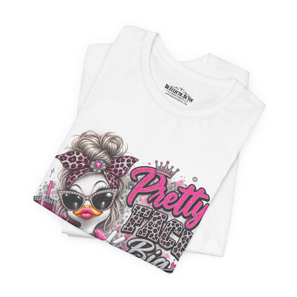 Pretty with a Big Attitude Don’t Care Graphic T-Shirt