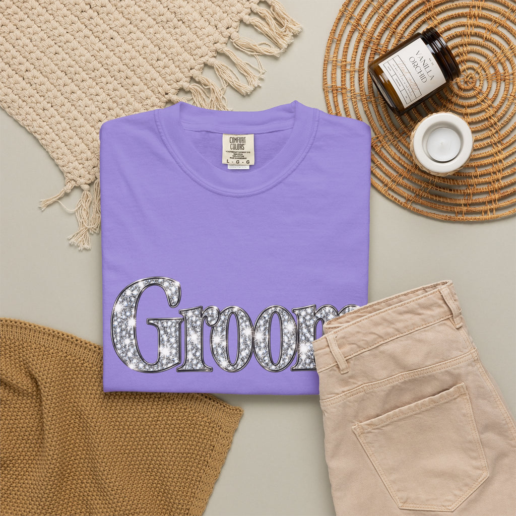 Groom Logo T-Shirt — Wedding Party Tee for Groom and Groomsmen