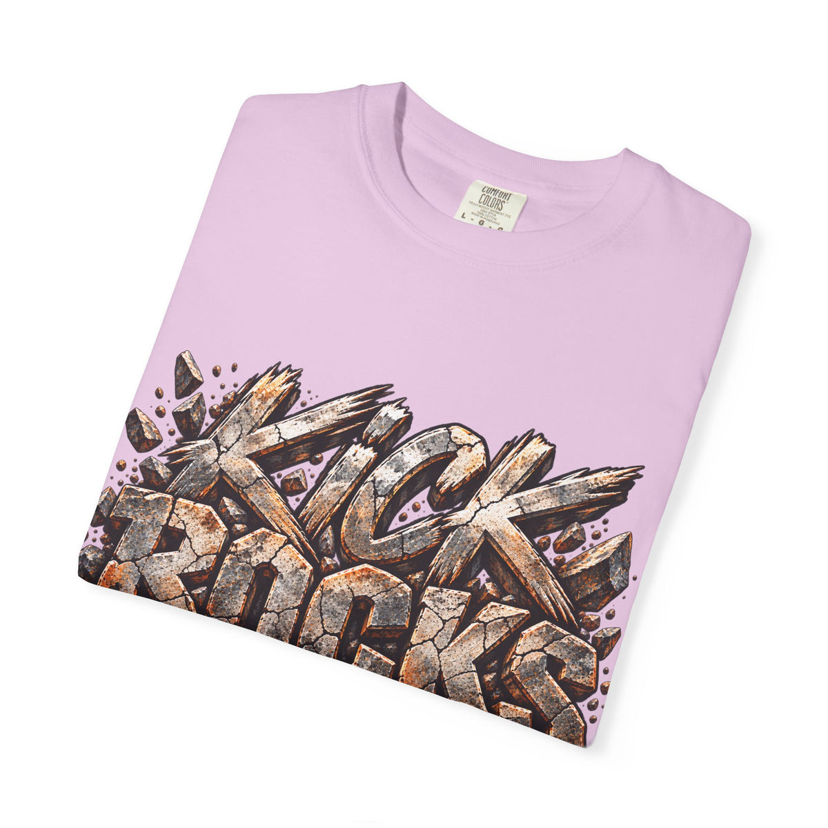 Kick Rocks T‑Shirt — Grunge Stone Graffiti Tee