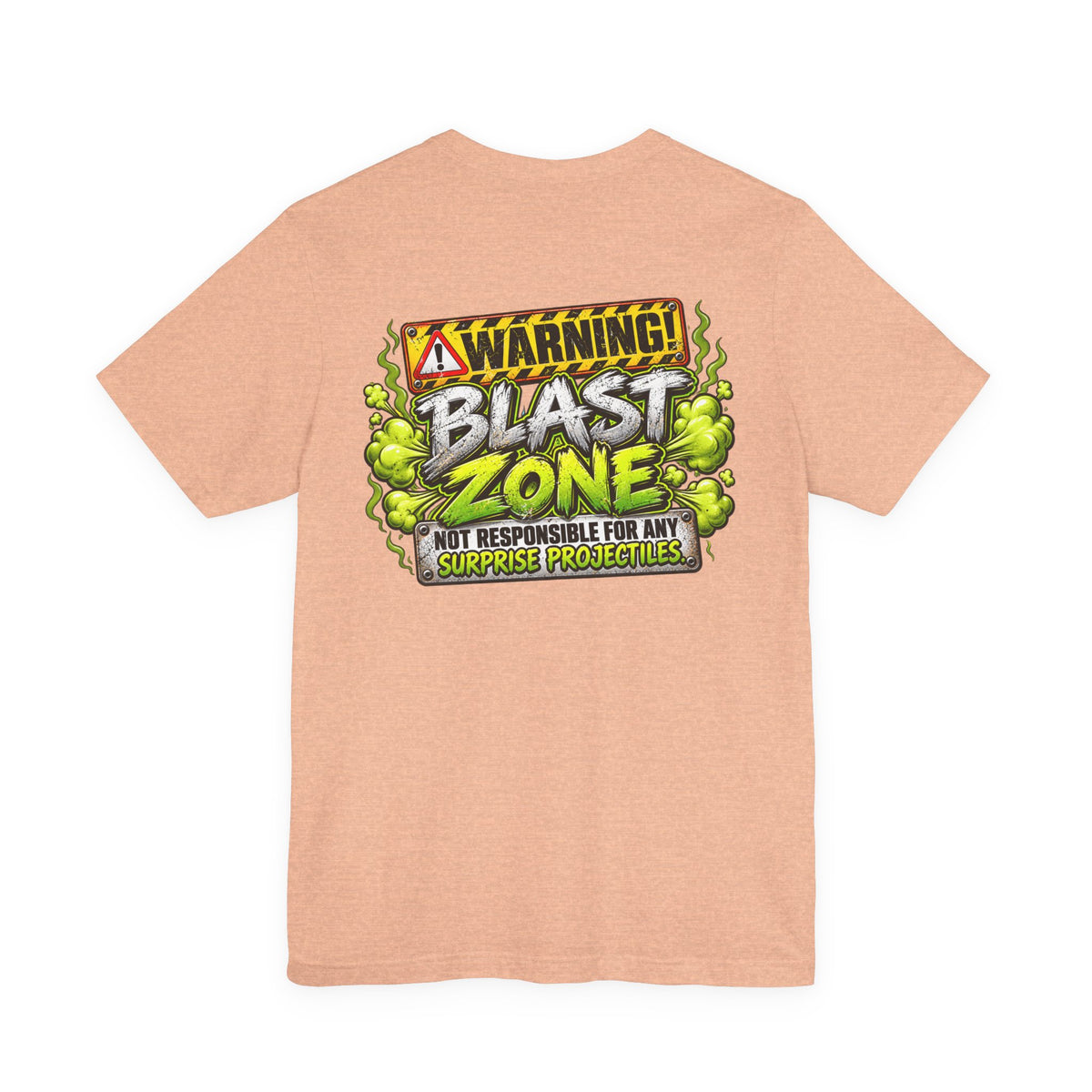 Blast Building Warning Blast Zone Graphic T-Shirt