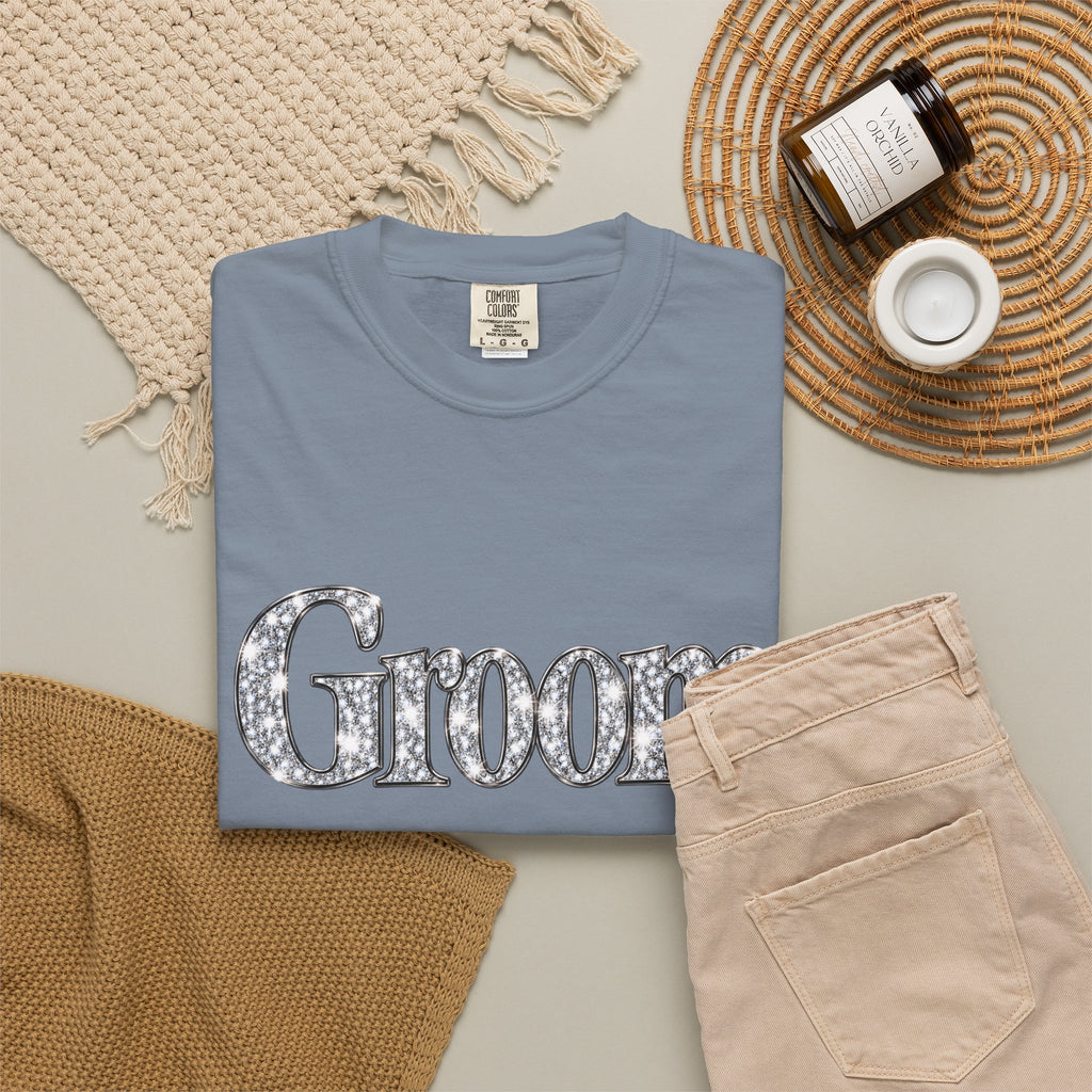 Groom Logo T-Shirt — Wedding Party Tee for Groom and Groomsmen