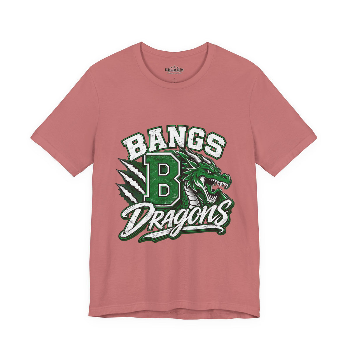 Bangs Dragons Vintage Mascot Graphic T-Shirt
