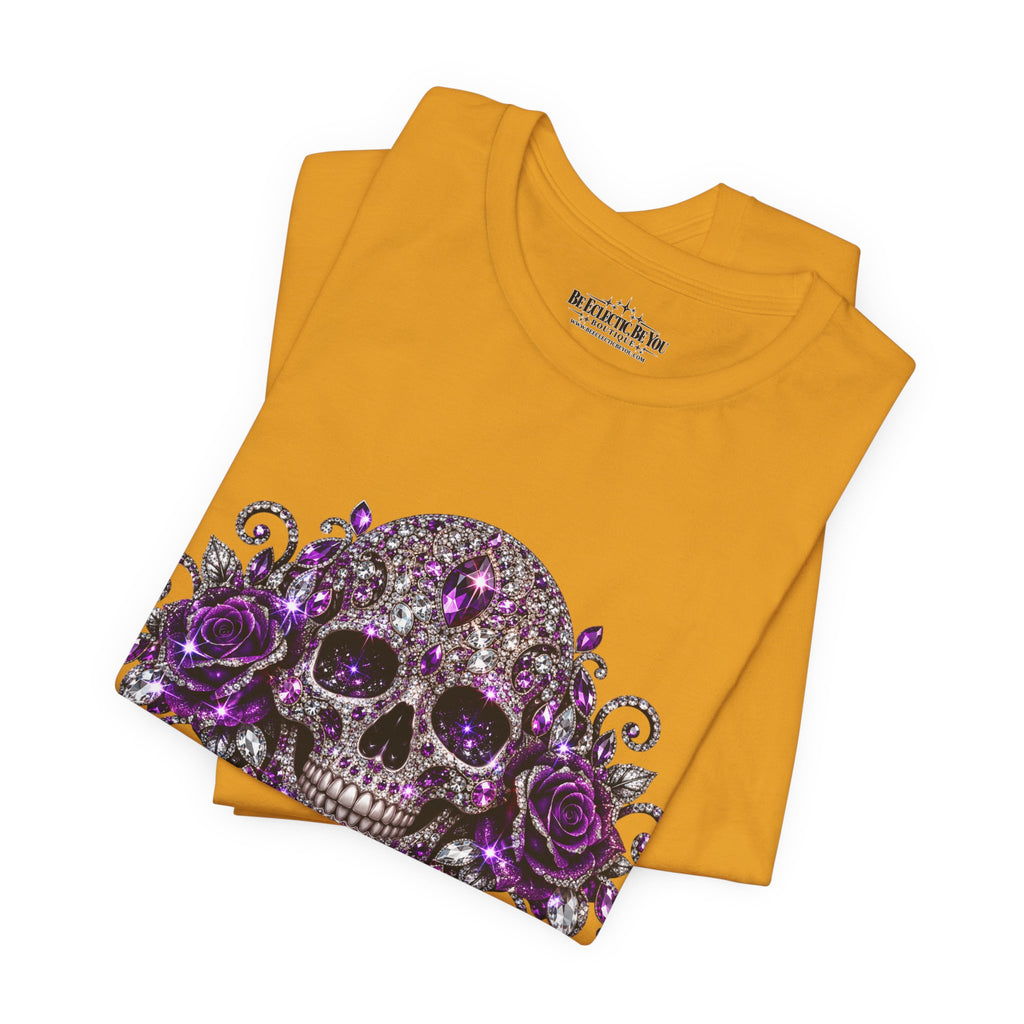 Gothic Purple Skull Tee