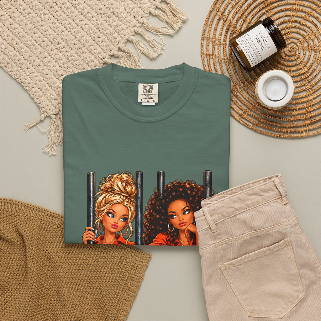 Prison BFFs Graphic T-Shirt — “Me and My Emergency Contact in the Same Emergency”