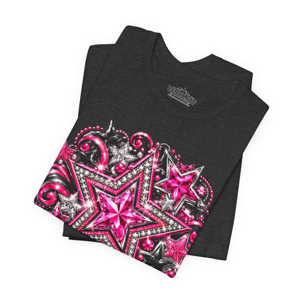 Pink Star Swirl Graphic Tee