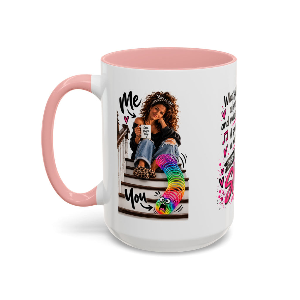 Slinky Coffee Mug — Funny Retro Toy Quote Accent Mug (11/15 oz)