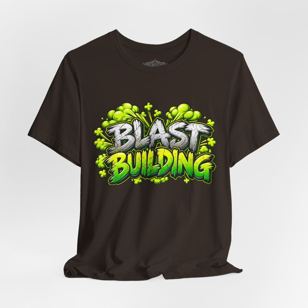 Blast Building Warning Blast Zone Graphic T-Shirt