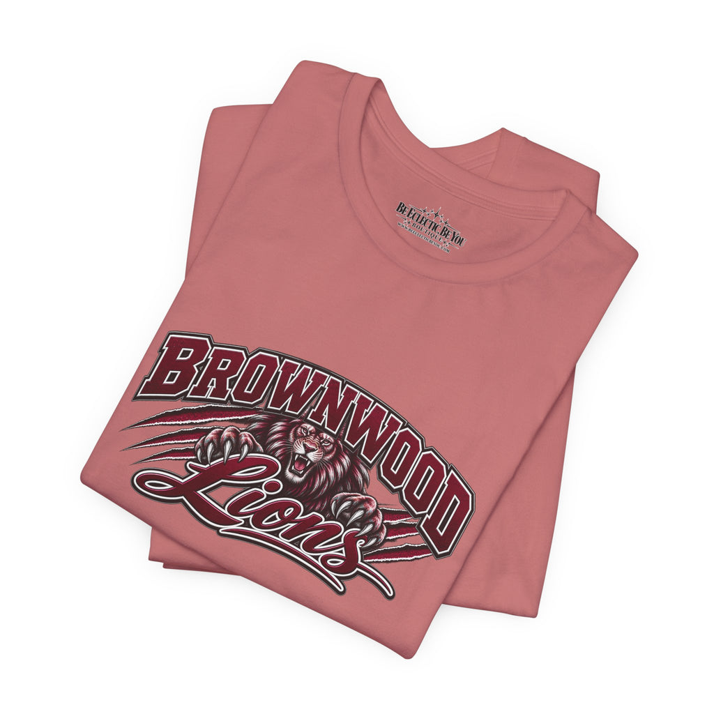 Brownwood Lions Vintage School Graphic T-Shirt