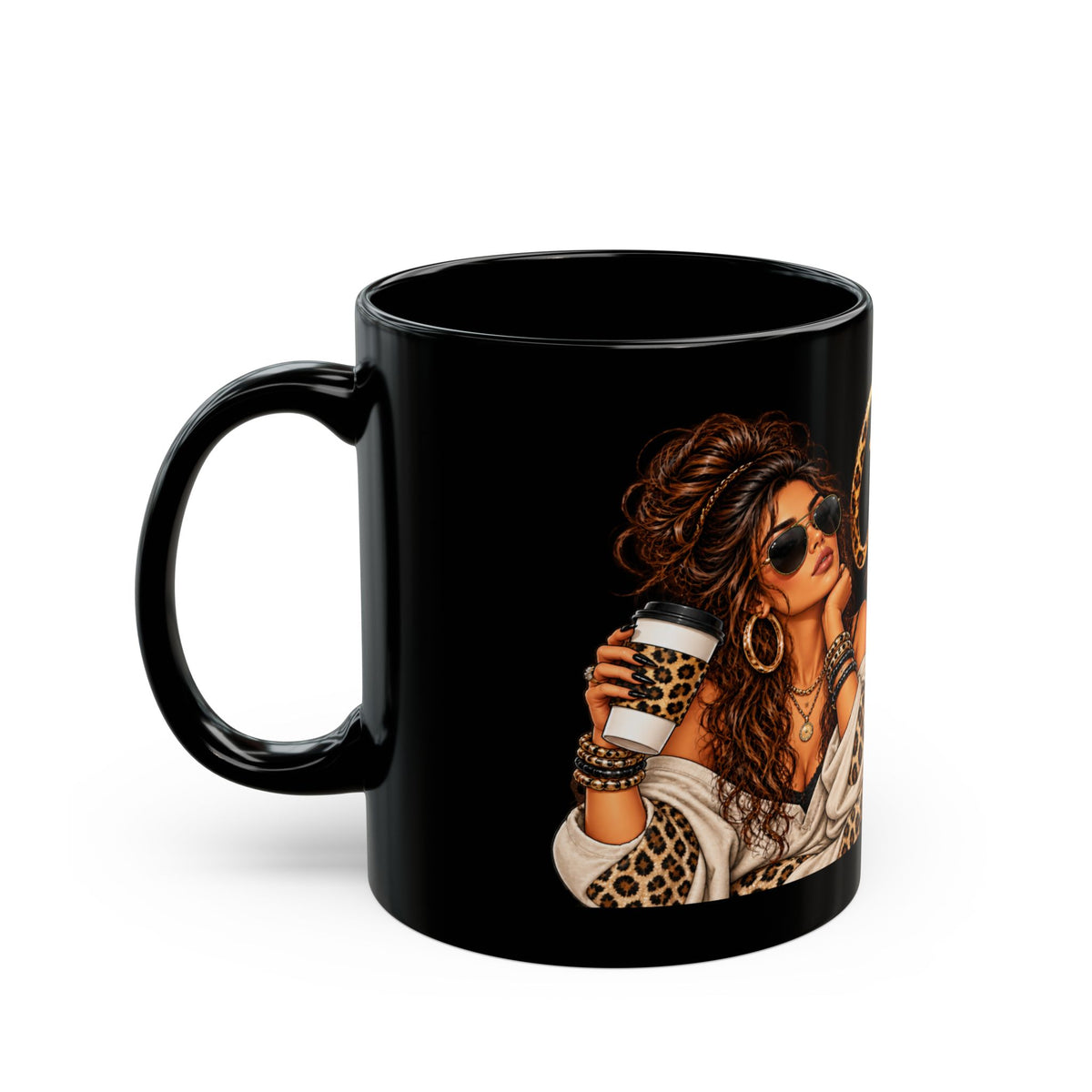 "Calm Down, We'll Make It Look Like An Accident" Leopard Chic Coffee Mug