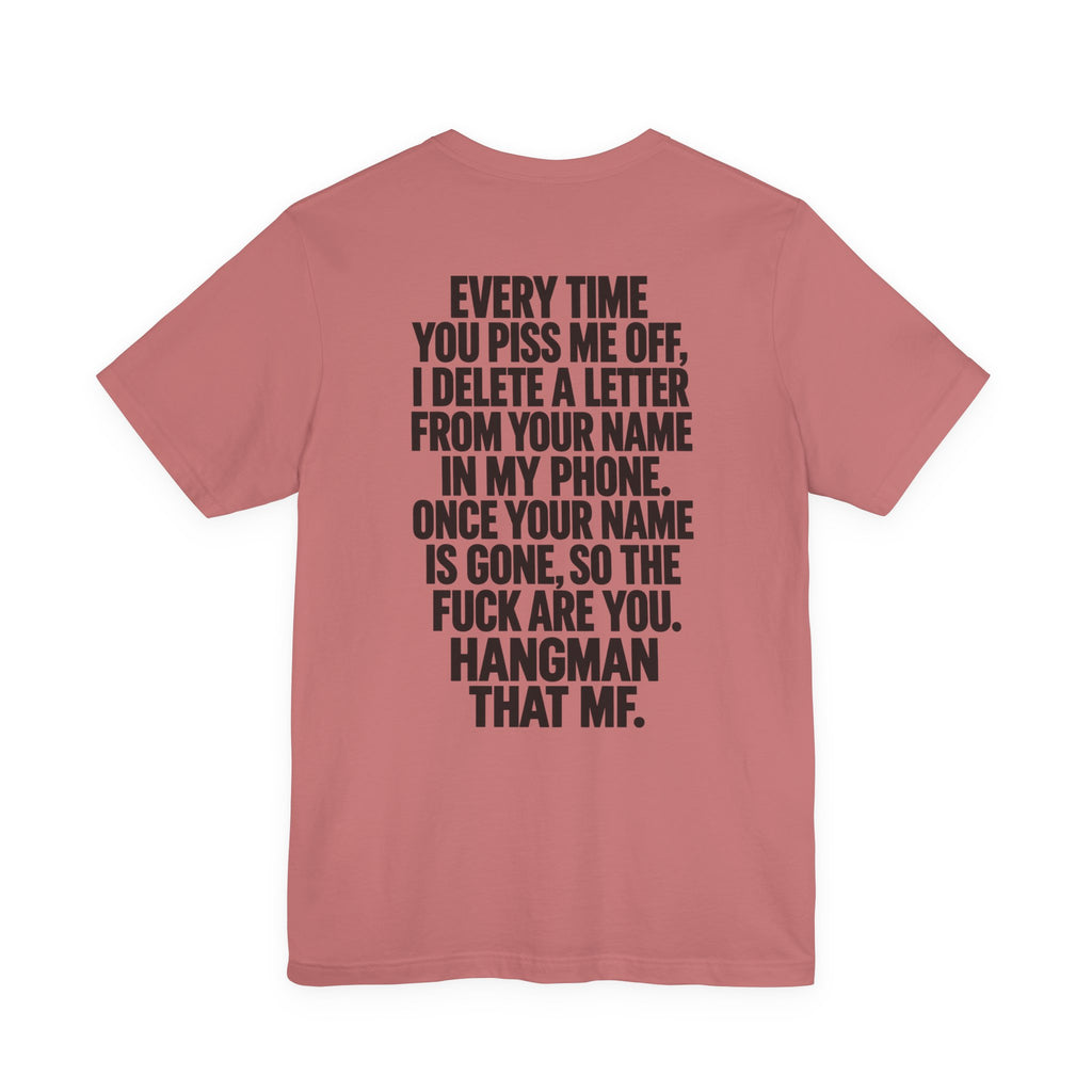 Hangman “F_C_ _FF” Graphic T-Shirt