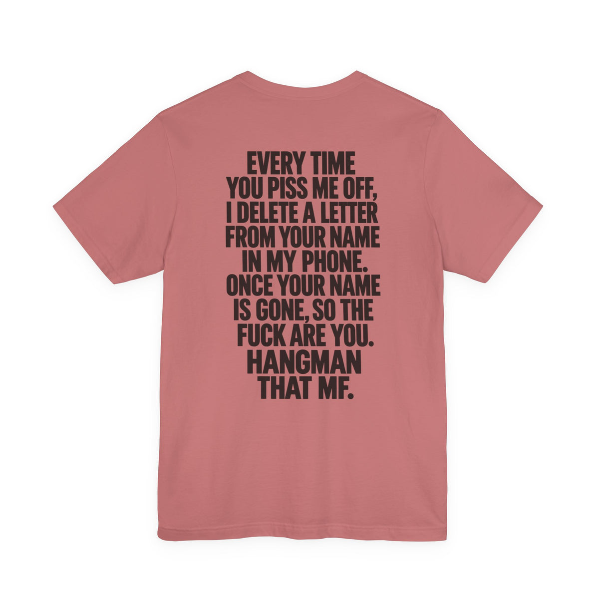 Hangman “F_C_ _FF” Graphic T-Shirt
