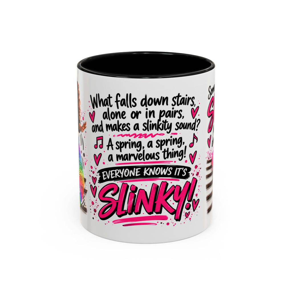 Slinky Coffee Mug — Funny Rainbow Slinky Gift for Friends & Teachers