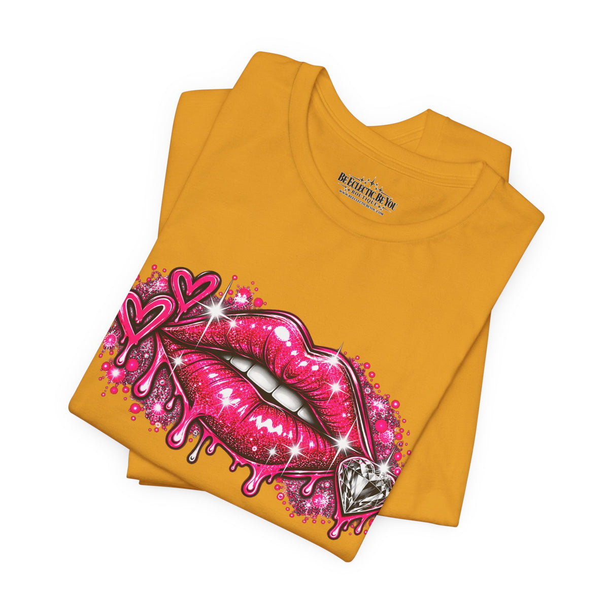 Sparkly Pink Lips Graphic Tee