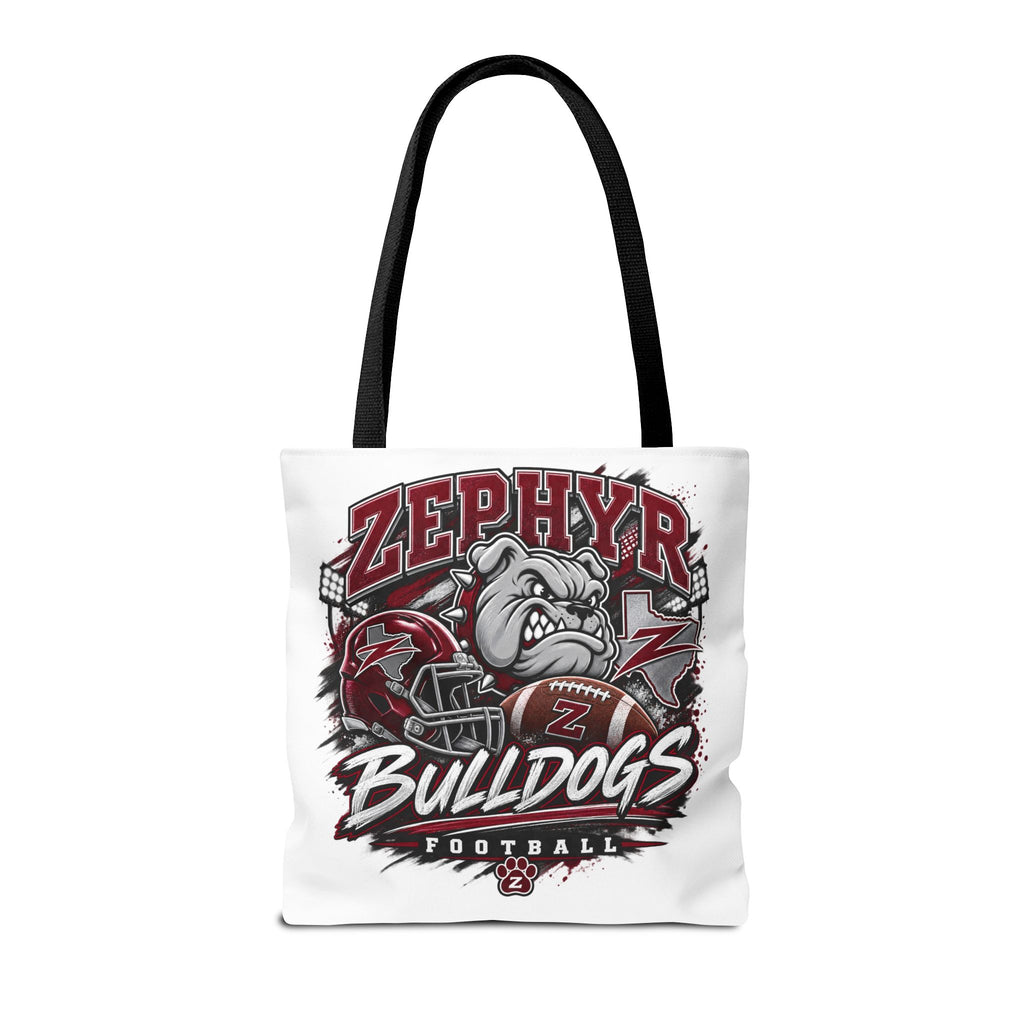 Bulldogs Football Tote Bag — Zephyr Mascot Collegiate Game Day Tote