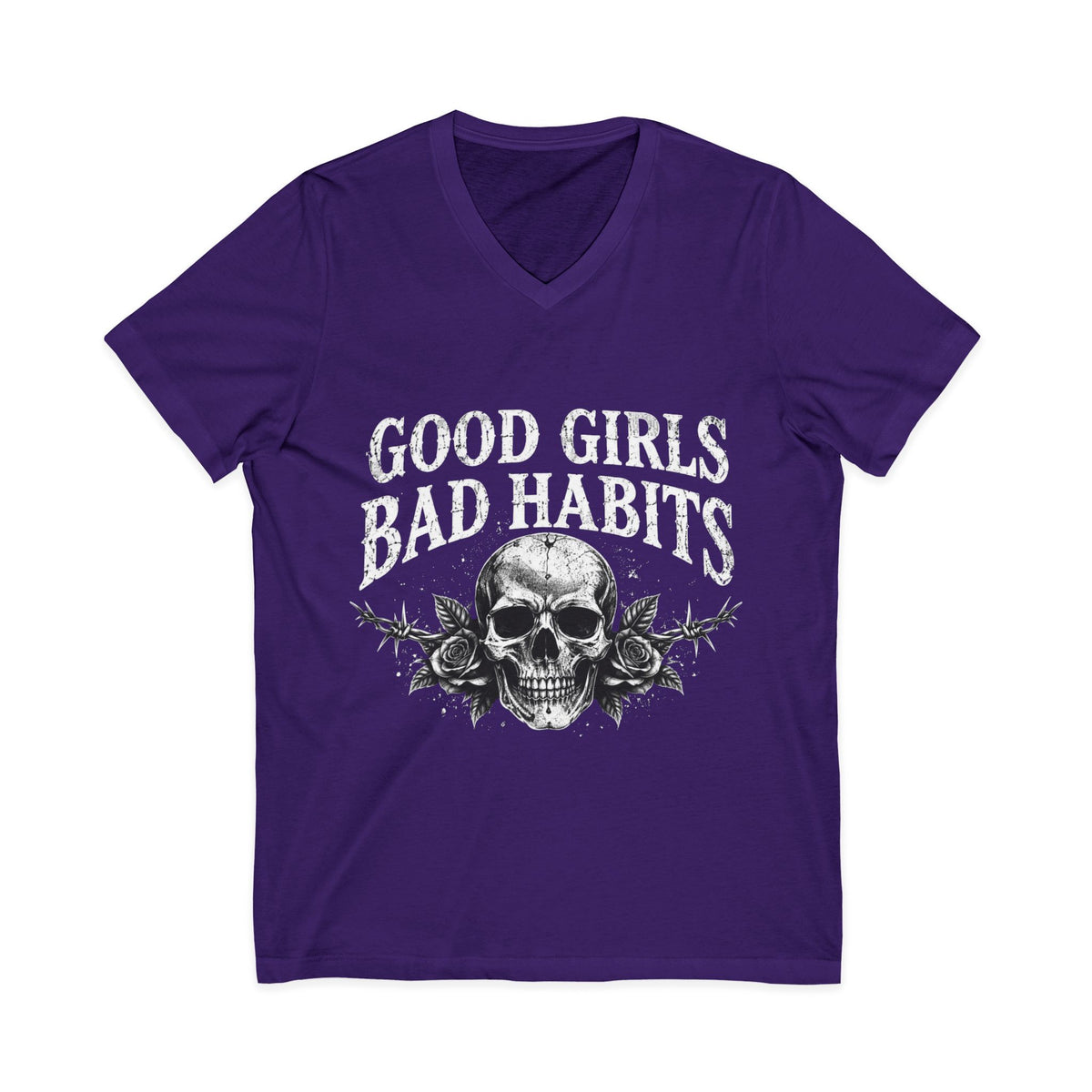 Unisex Jersey Short Sleeve V-Neck Tee