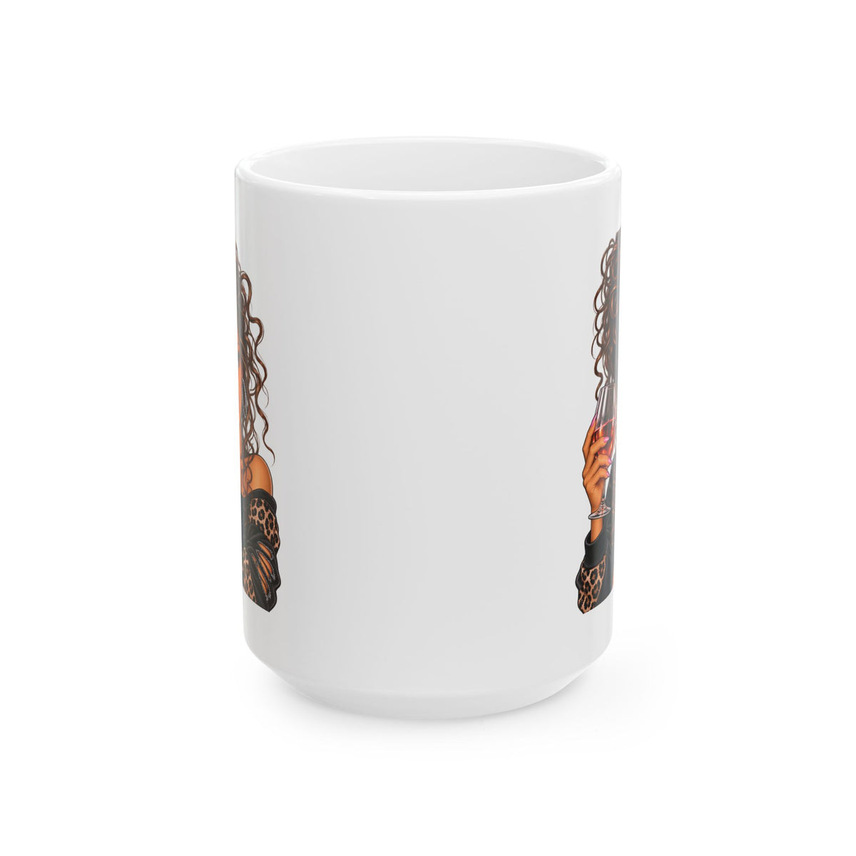 Curly Girl Wine Mug