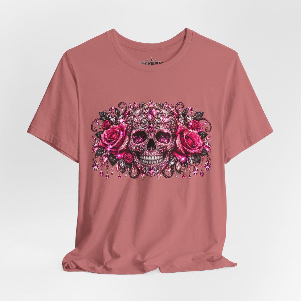 Sugar Skull Roses Gothic T-Shirt