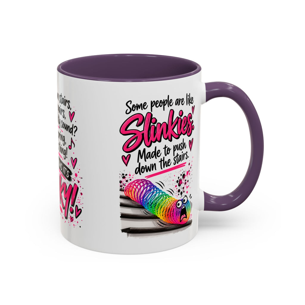 Slinky Coffee Mug — Funny Retro Toy Quote Accent Mug (11/15 oz)