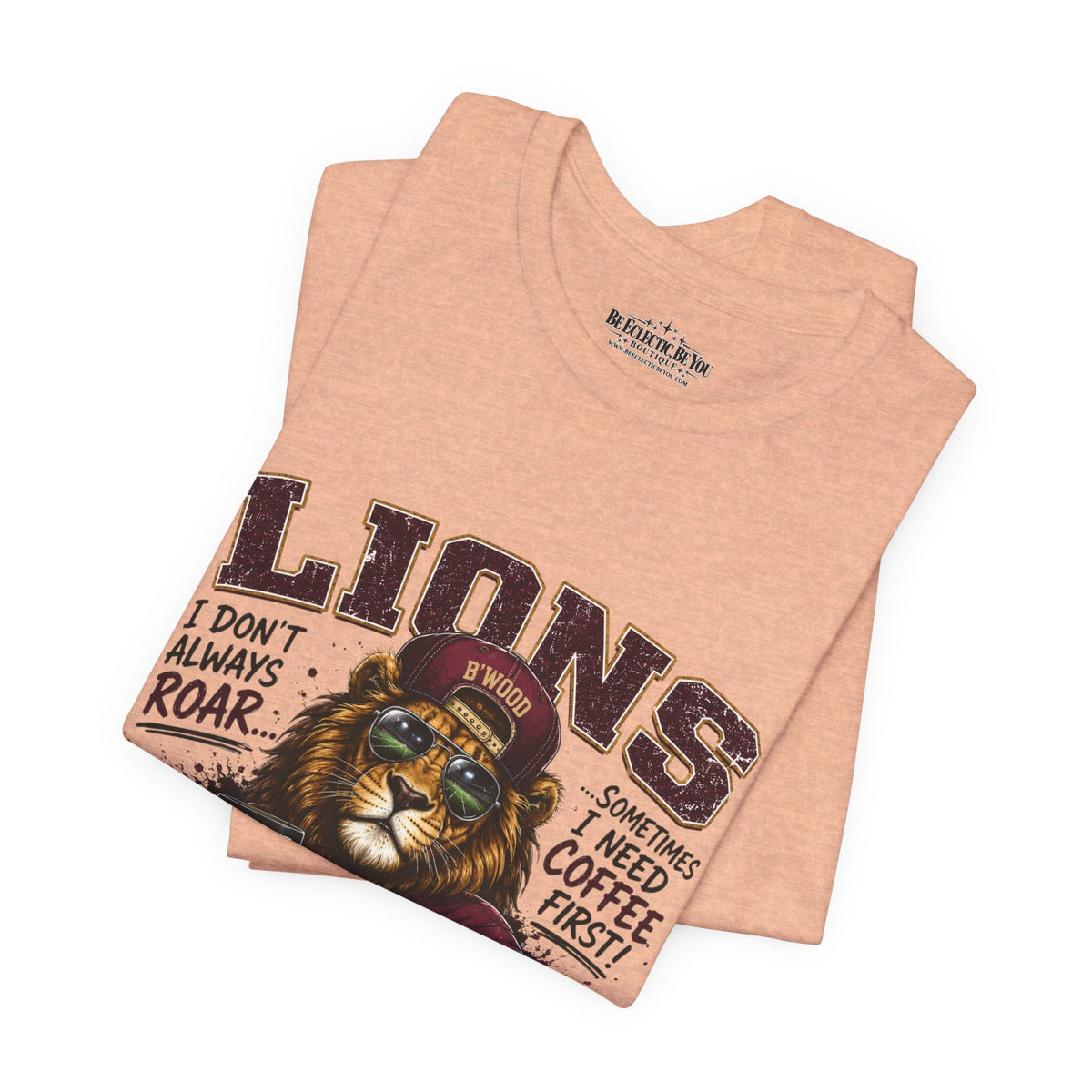 Lions Coffee First Eat Sleep Repeat Graphic T-Shirt
