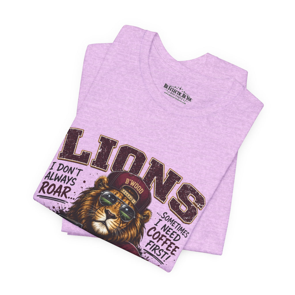 Lions Coffee First Eat Sleep Repeat Graphic T-Shirt