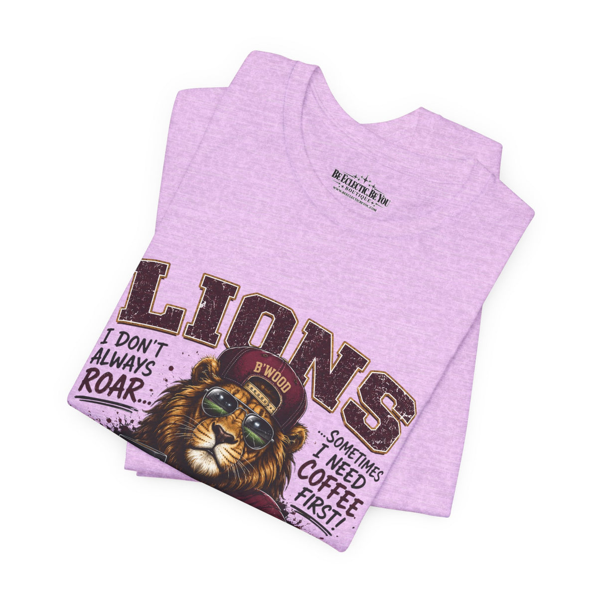 Lions Coffee First Eat Sleep Repeat Graphic T-Shirt
