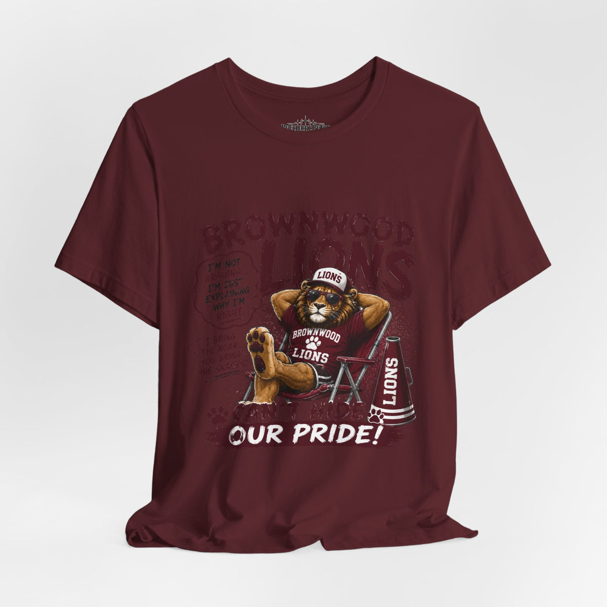 Brownwood Lions Can’t Hide Our Pride Graphic T-Shirt