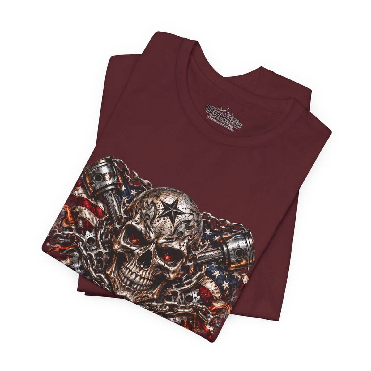 Skull and Chains Gothic Metal T-Shirt