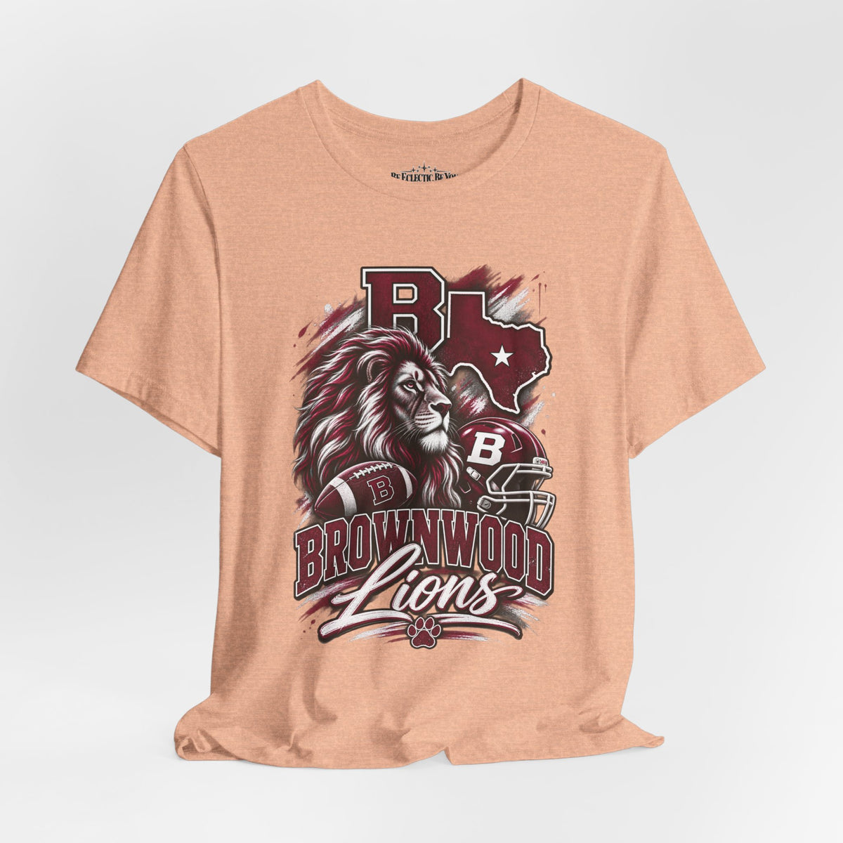 Brownwood Lions Mascot Graphic T-Shirt
