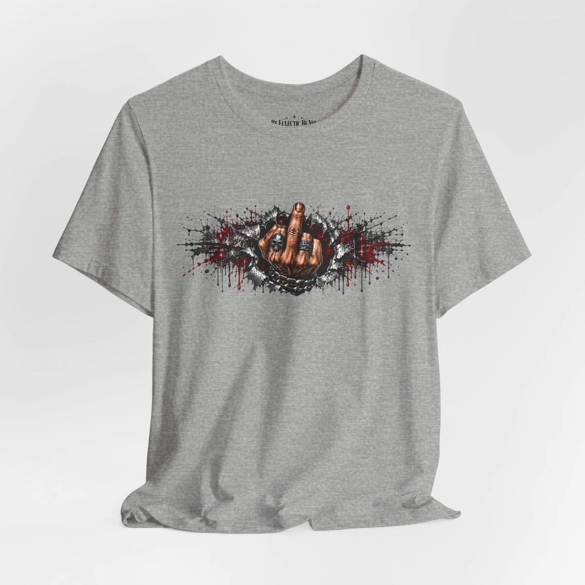 Rock On Hand Gesture Graphic T-Shirt