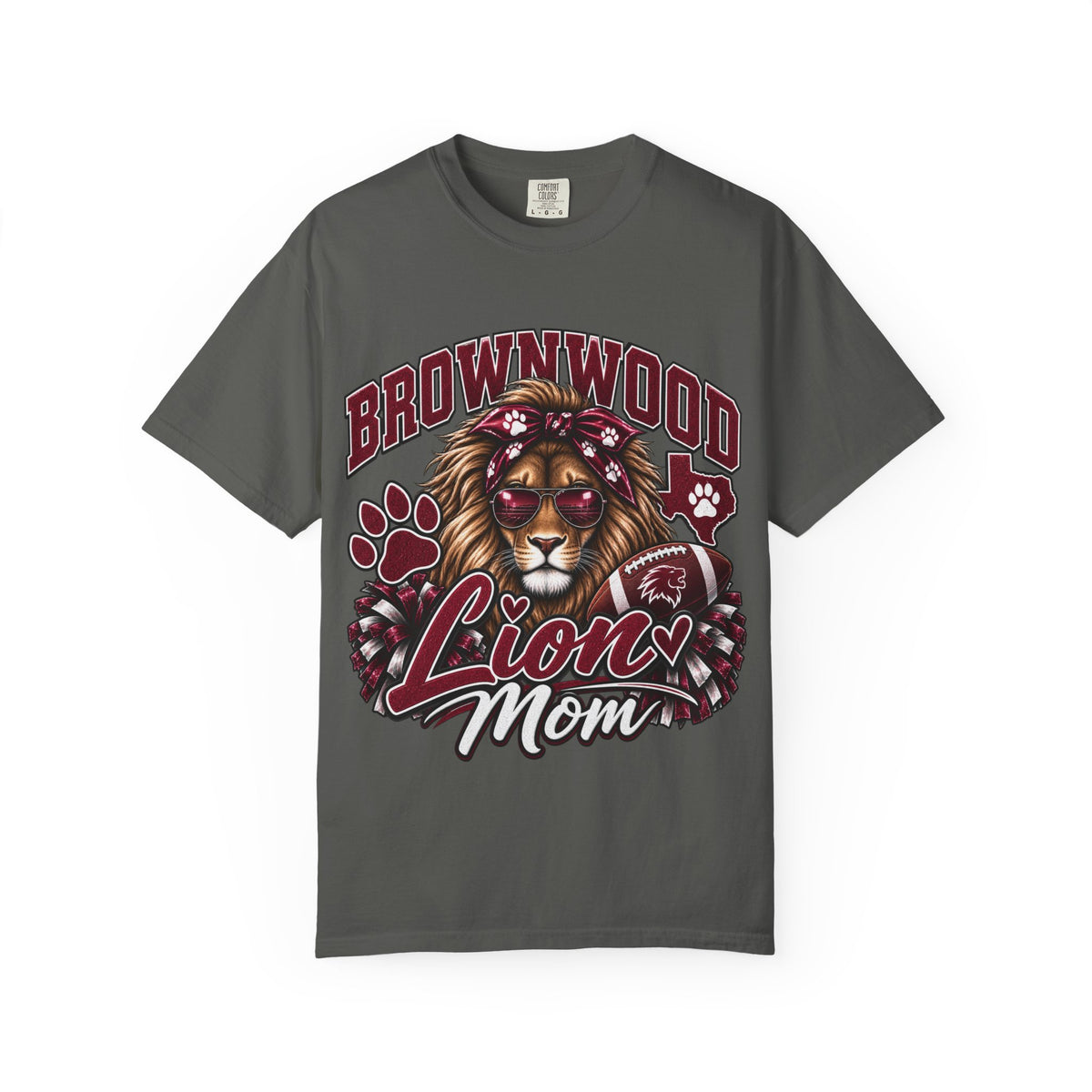 Brownwood Lion Mom T-Shirt — School Spirit Lioness Tee