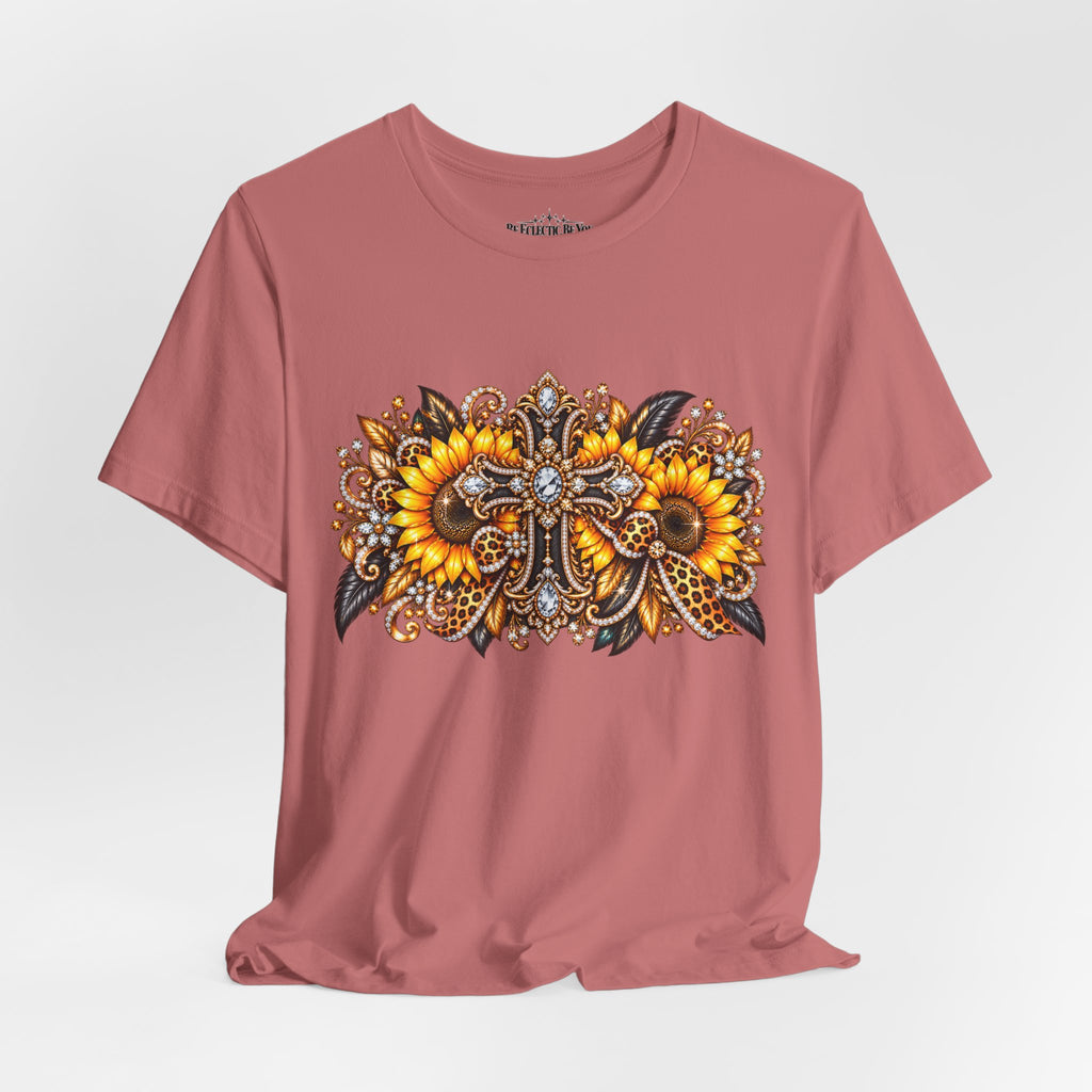 Ornate Sunflower Mandala Tee