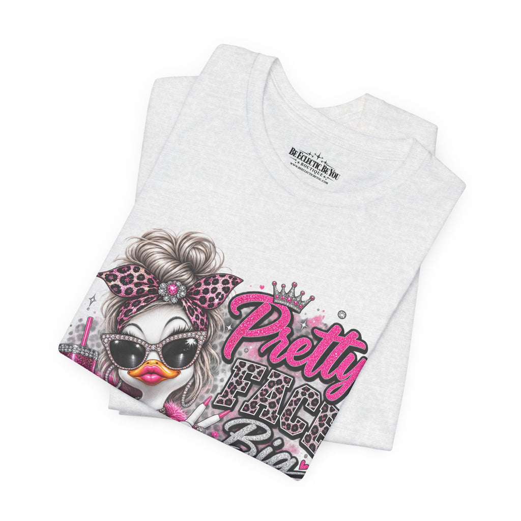 Pretty with a Big Attitude Don’t Care Graphic T-Shirt