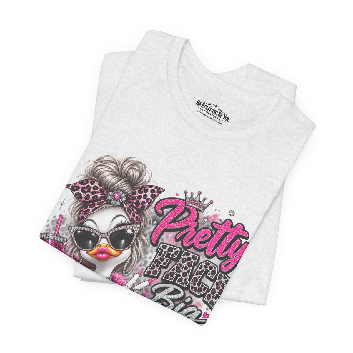 Pretty with a Big Attitude Don’t Care Graphic T-Shirt